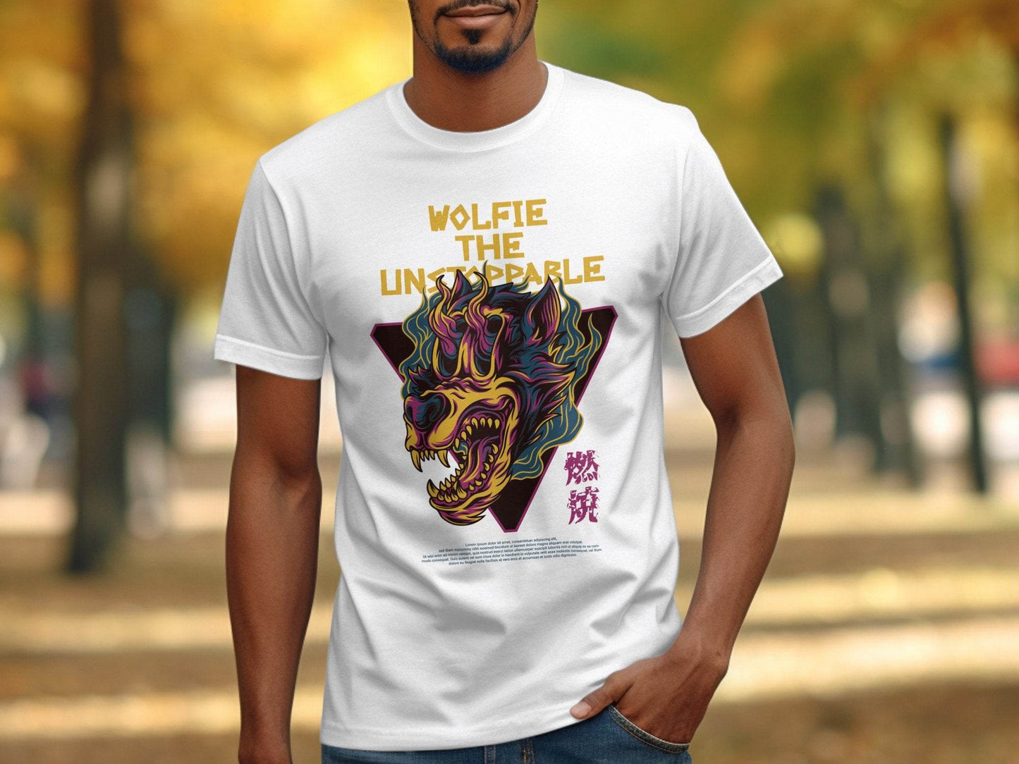 Wolfie The Unstoppable Graphic Design Cool T-Shirt - Design & Vybe