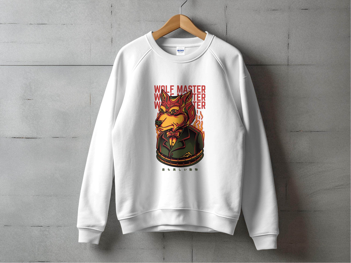 Wolf Master Illustration Artistic Apparel Design Sweater - Design & Vybe