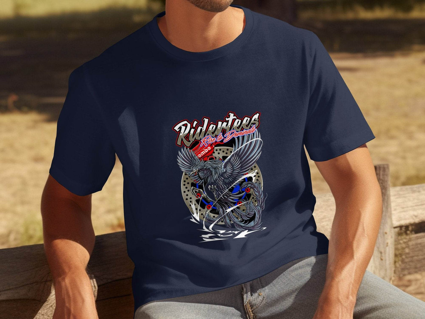 Ridertees Rise to Dominate Phoenix Design Graphic T-Shirt - Design & Vybe