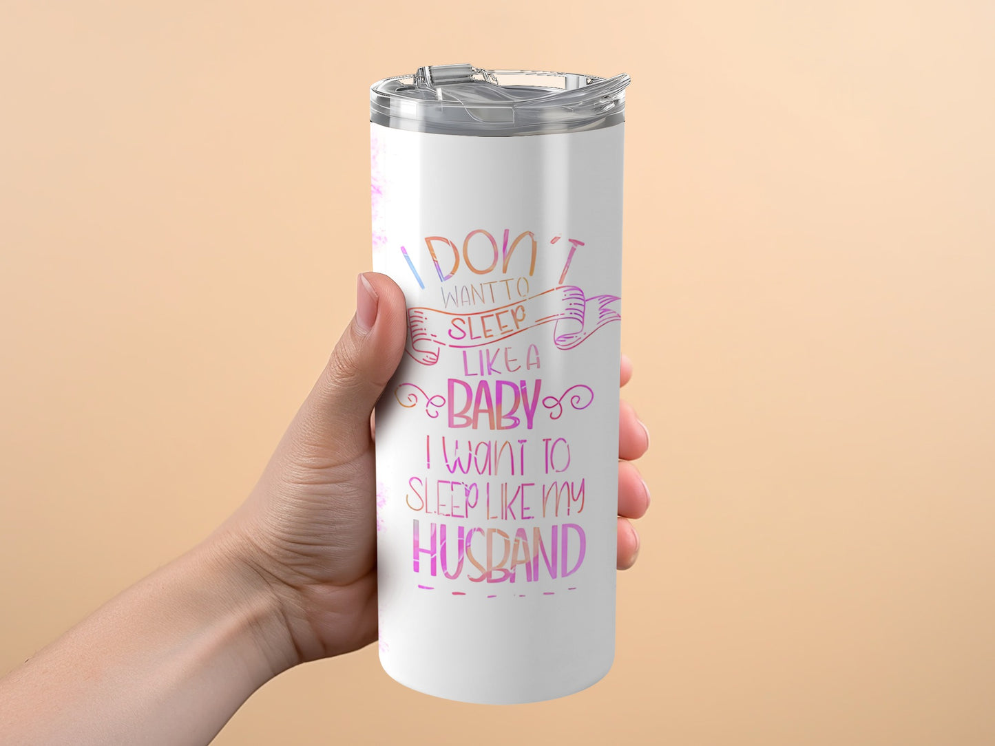 I Want To Sleep Like My Husband Travel Tumbler product