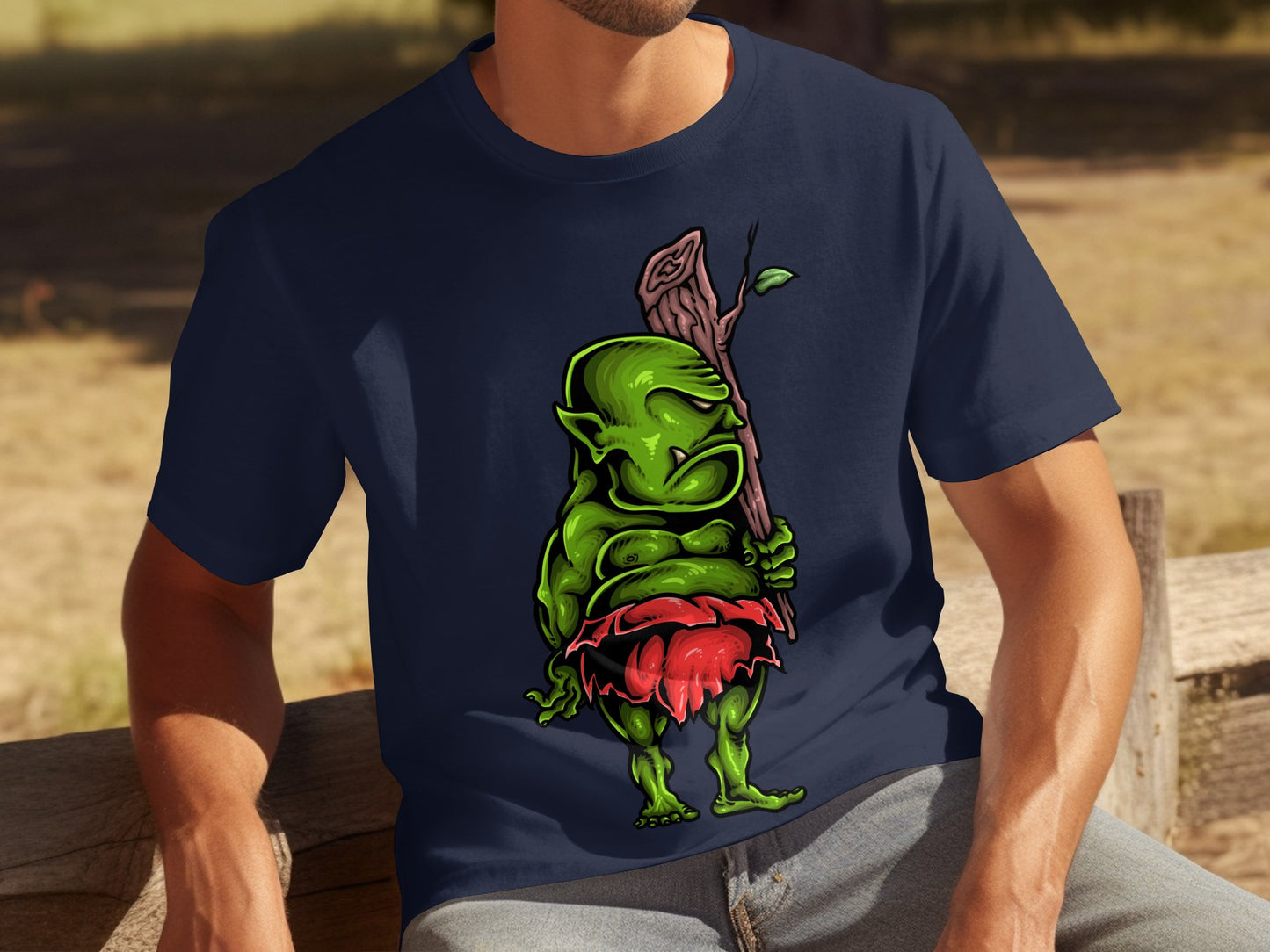 Unique Cartoon Goblin Artwork Funny Graphic T-Shirt product type