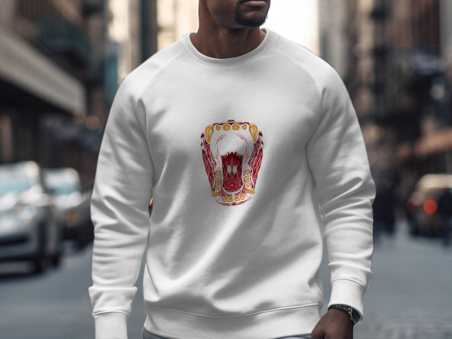 Anatomical View Inside Monster Mouth Graphic Design Sweater - Design & Vybe