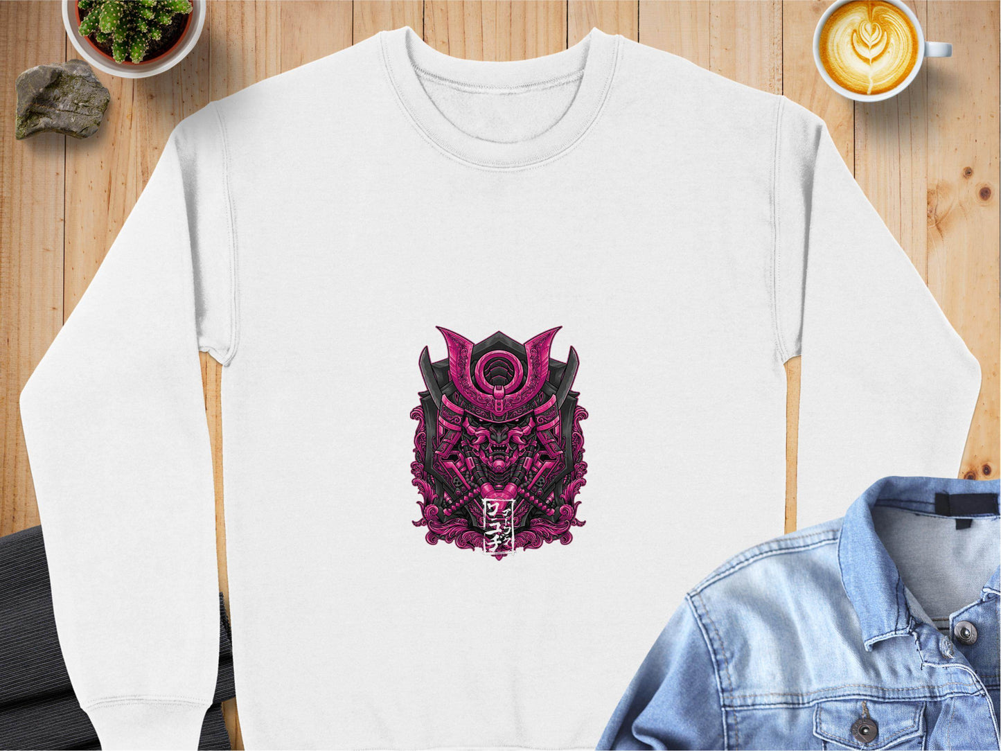 Cyberpunk Samurai Mask Japanese Art Sweater - Design & Vybe