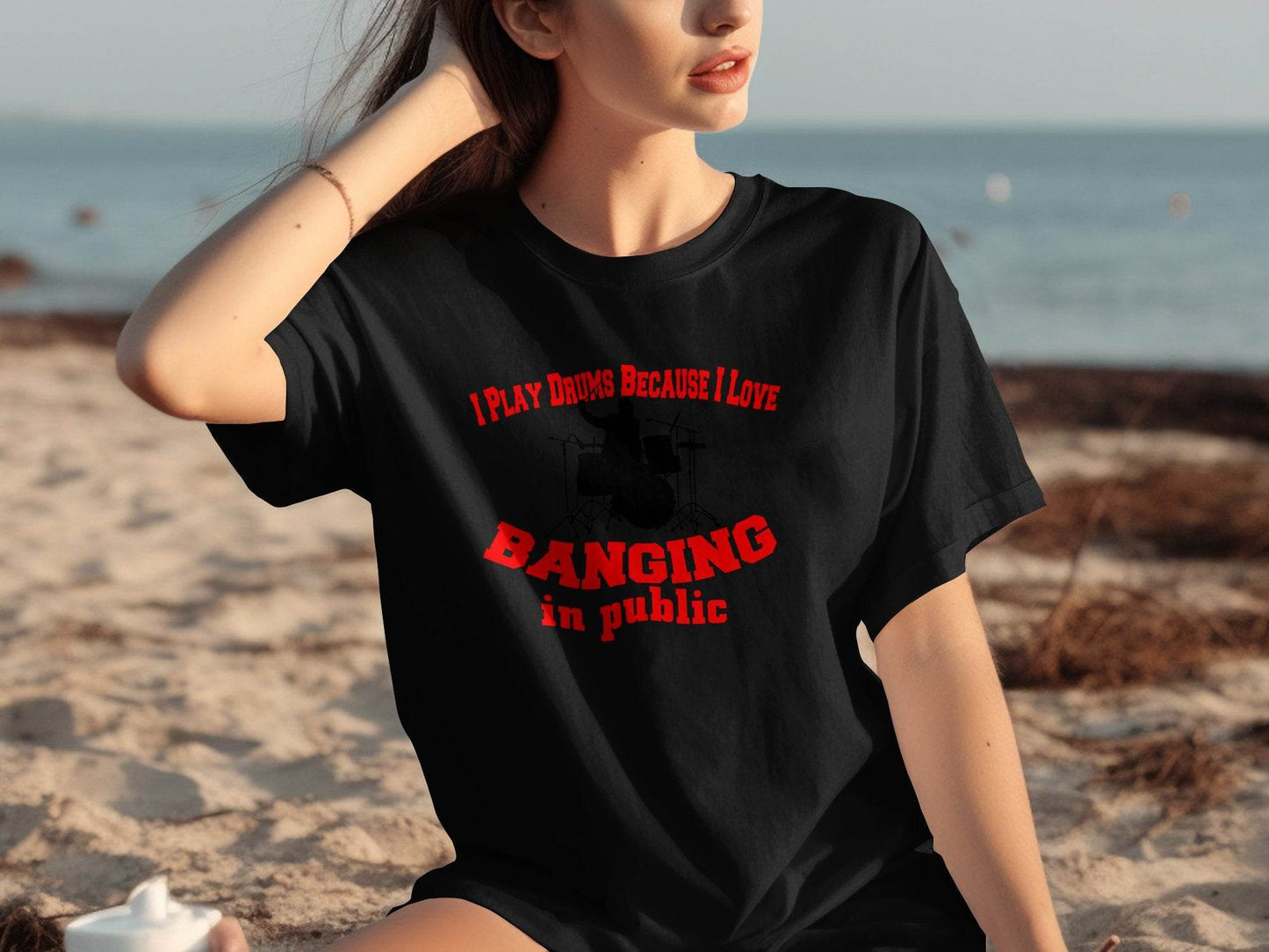 Funny Drummer T-Shirt for Music Lovers and Band Members - Design & Vybe