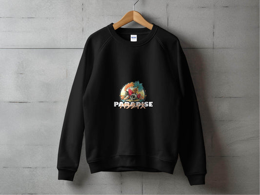 Paradise Skull Island With Surfboard Graphic Hoodie - Design & Vybe