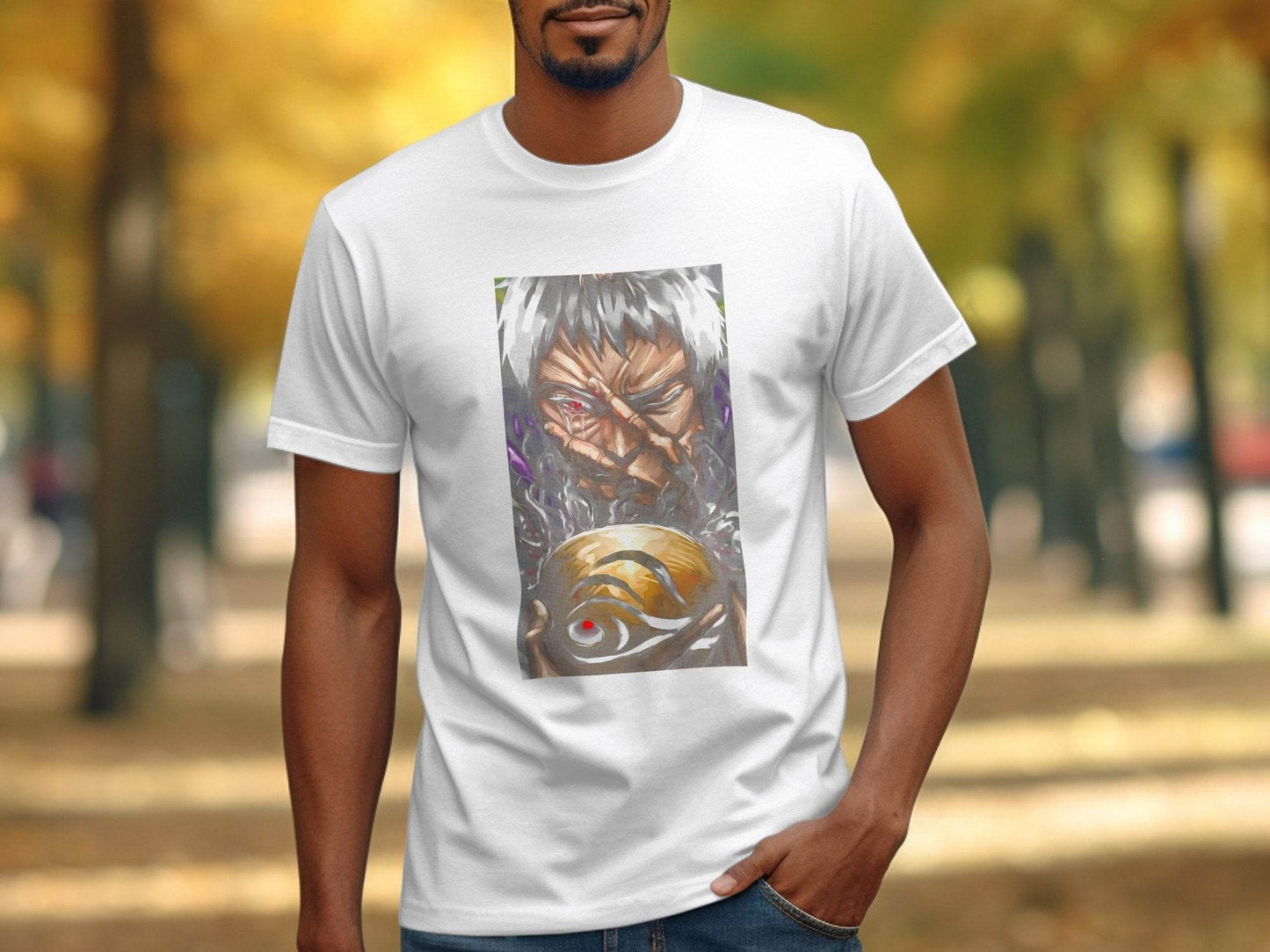 Crying Man Golden Sphere Graphic Novel Inspired Art T-Shirt - Design & Vybe