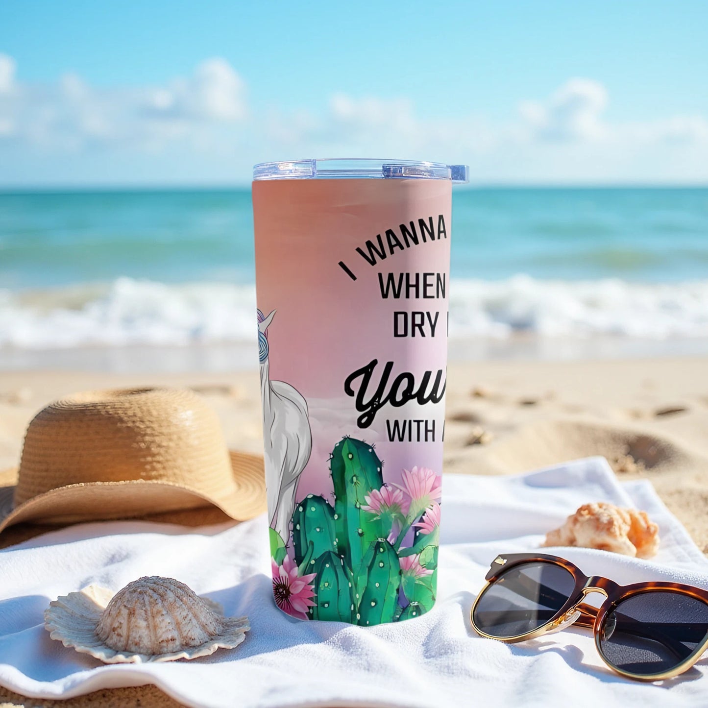 I Wanna Be When Dry You With Cactus Tumbler product type