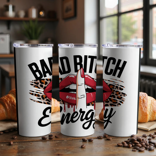 Bad Bitch Energy Leopard Print Tumbler product