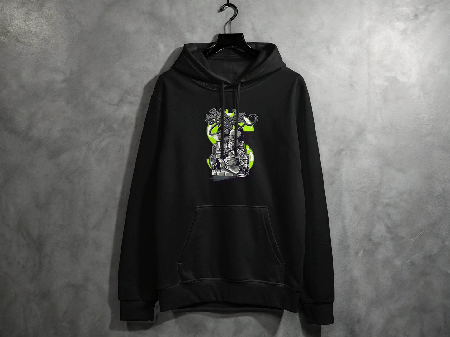 Urban Street Art Graffiti Character Design Printed Hoodie - Design & Vybe