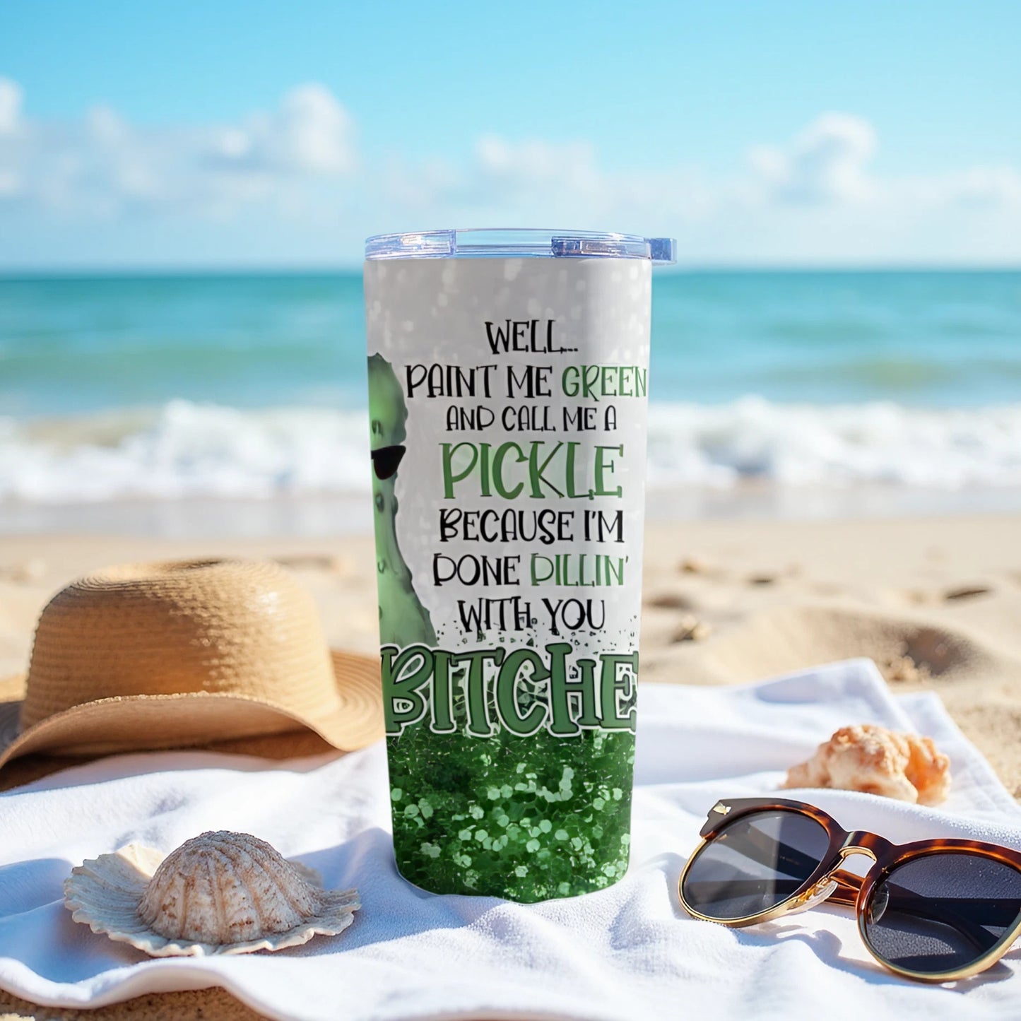 Paint Me Green and Call Me a Pickle Tumbler product