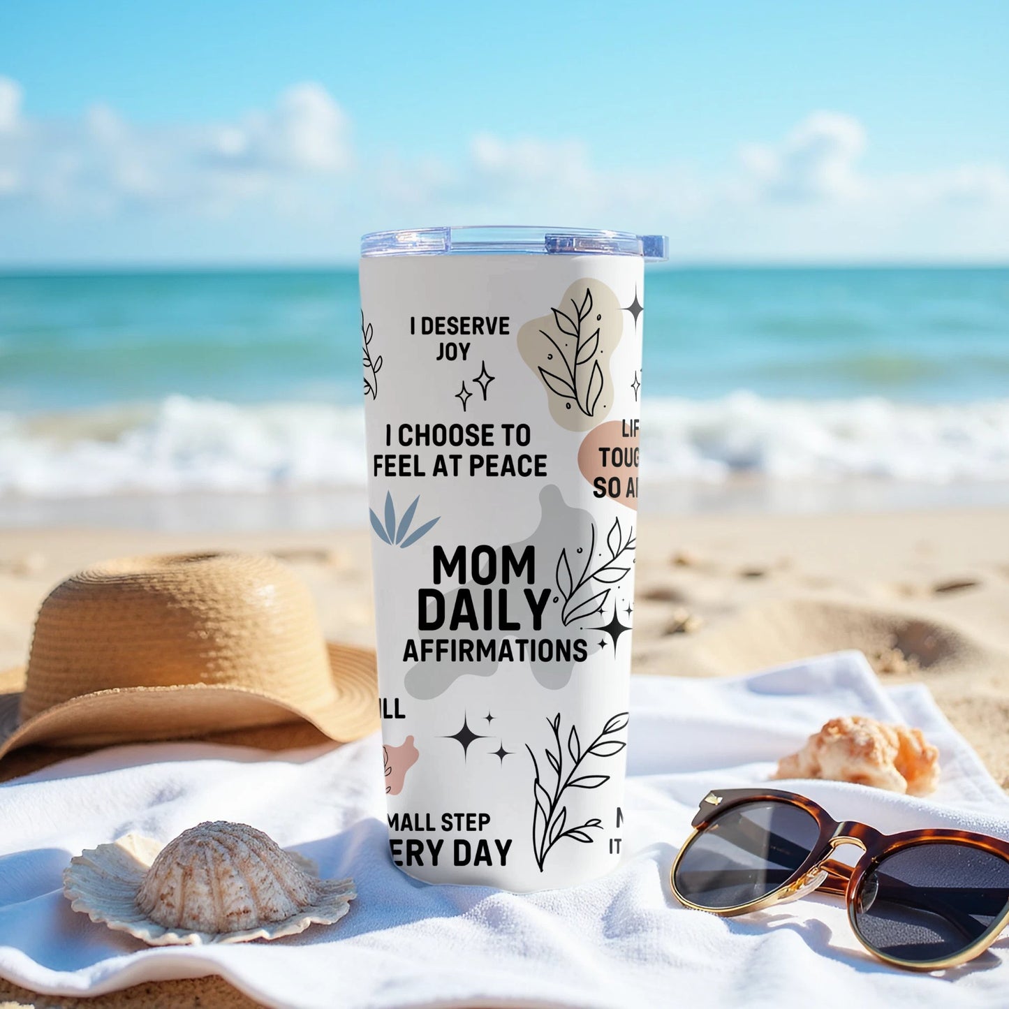 Mom Daily Affirmations Travel Tumbler product type