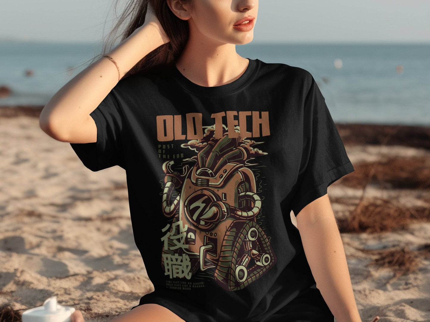 Old Tech Post of the End Robot Inspired T-Shirt - Design & Vybe