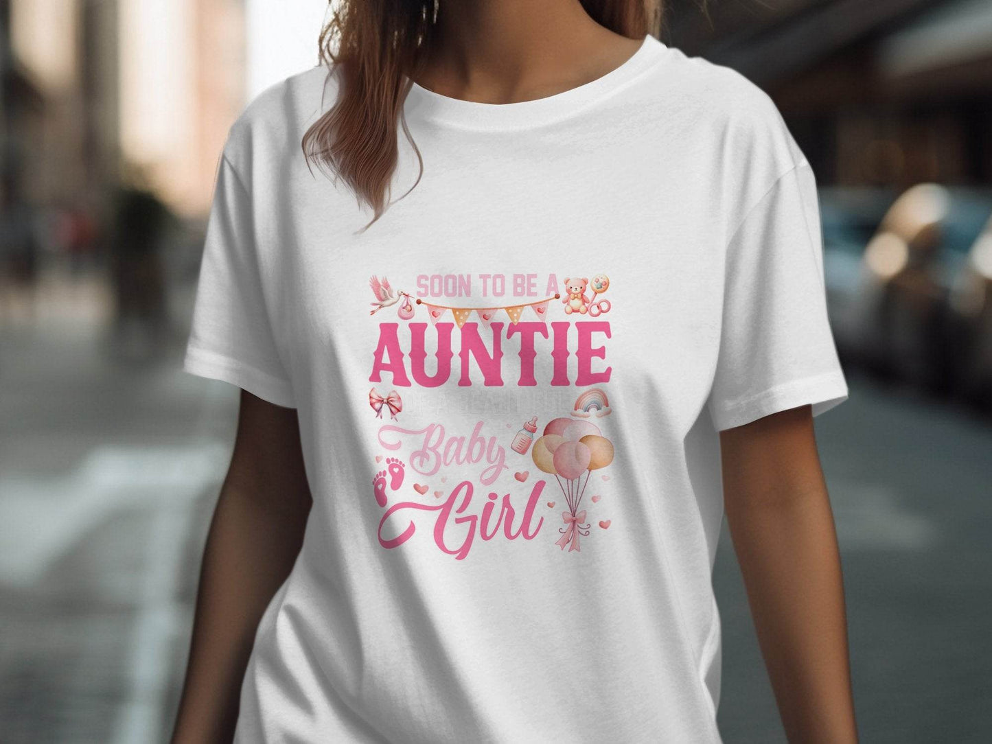 Soon To Be Auntie of a Beautiful Baby Girl T-Shirt - Design & Vybe