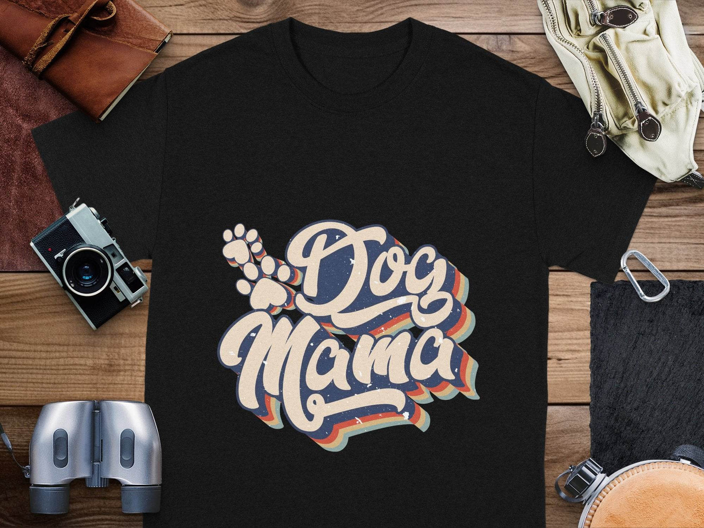 Retro Style Dog Mama Vintage Design Graphic T-Shirt - Design & Vybe