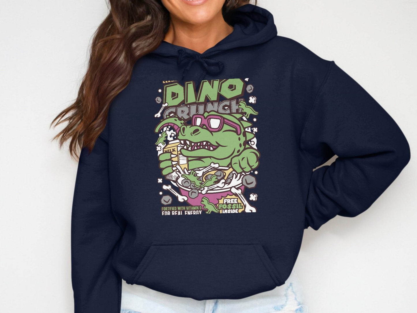 Dinosaur Cereal Crunch Tee for Fun Hoodie - Design & Vybe