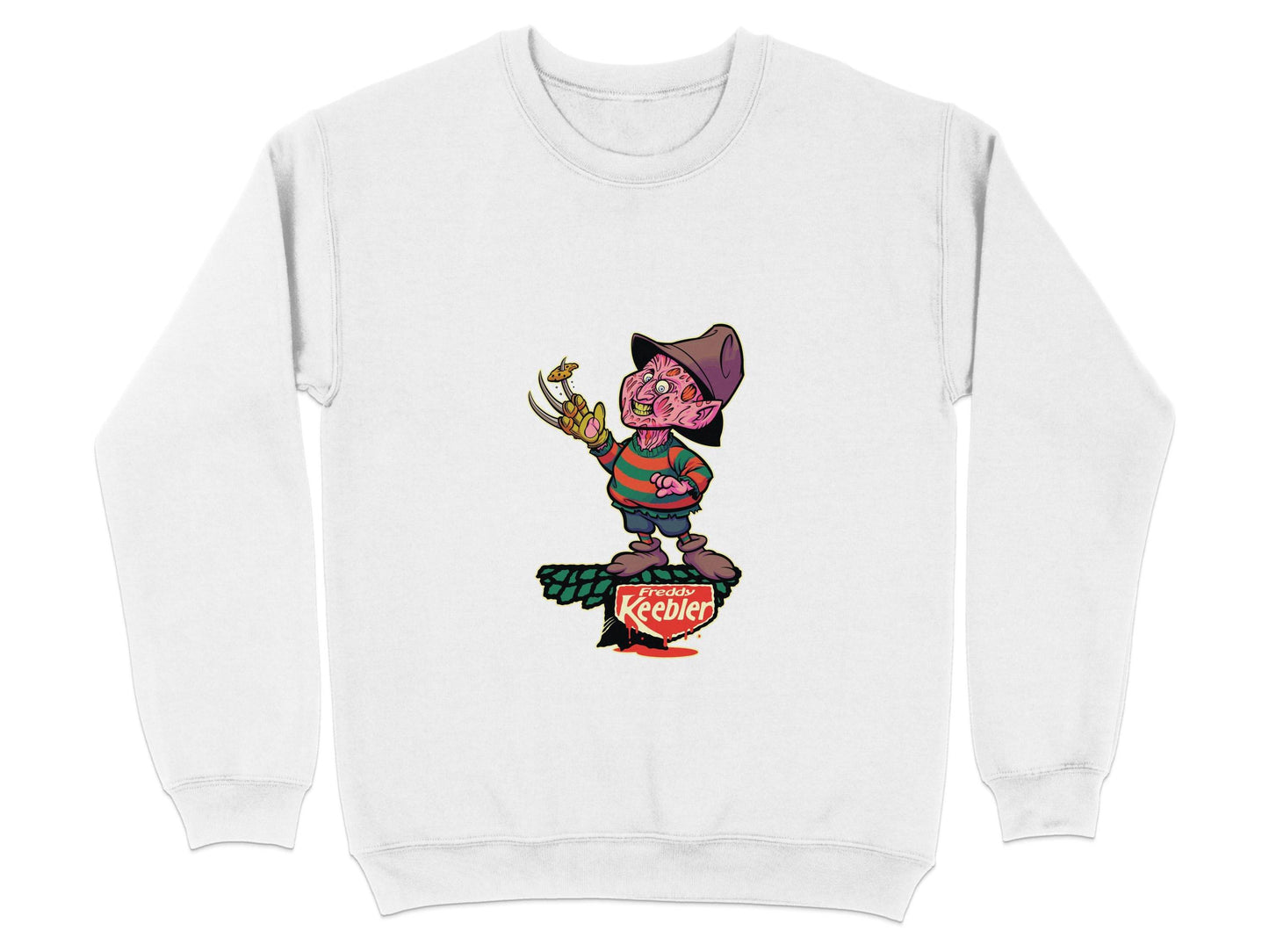 Freddy Keebler Halloween Horror Funny Parody Style Sweater - Design & Vybe