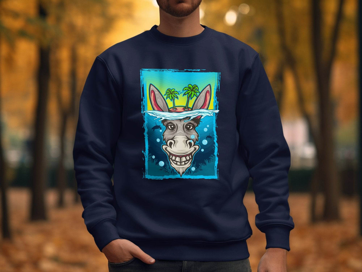 Fun Donkey Island Summer Vibes Graphic Sweater - Design & Vybe