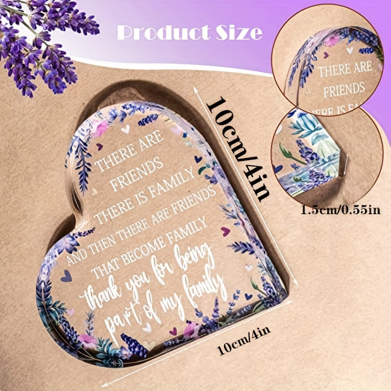 Acrylic Lavender Friendship Gift
