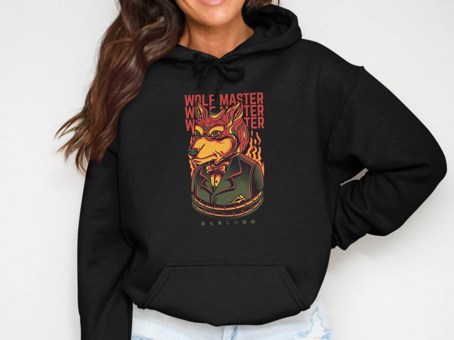 Wolf Master Illustration Artistic Apparel Design Hoodie - Design & Vybe