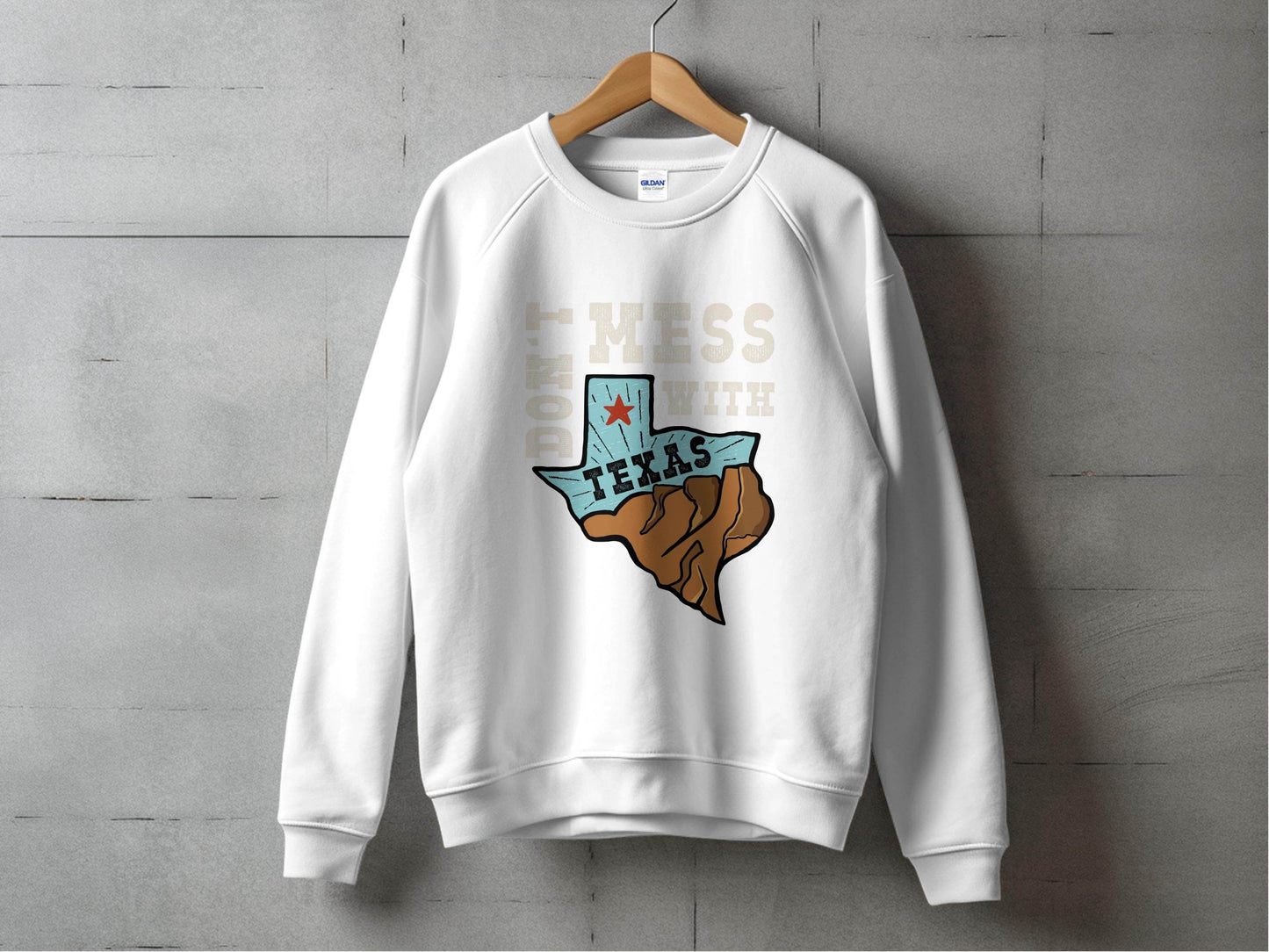 Iconic Don't Mess with Texas Graphic Sweater - Design & Vybe