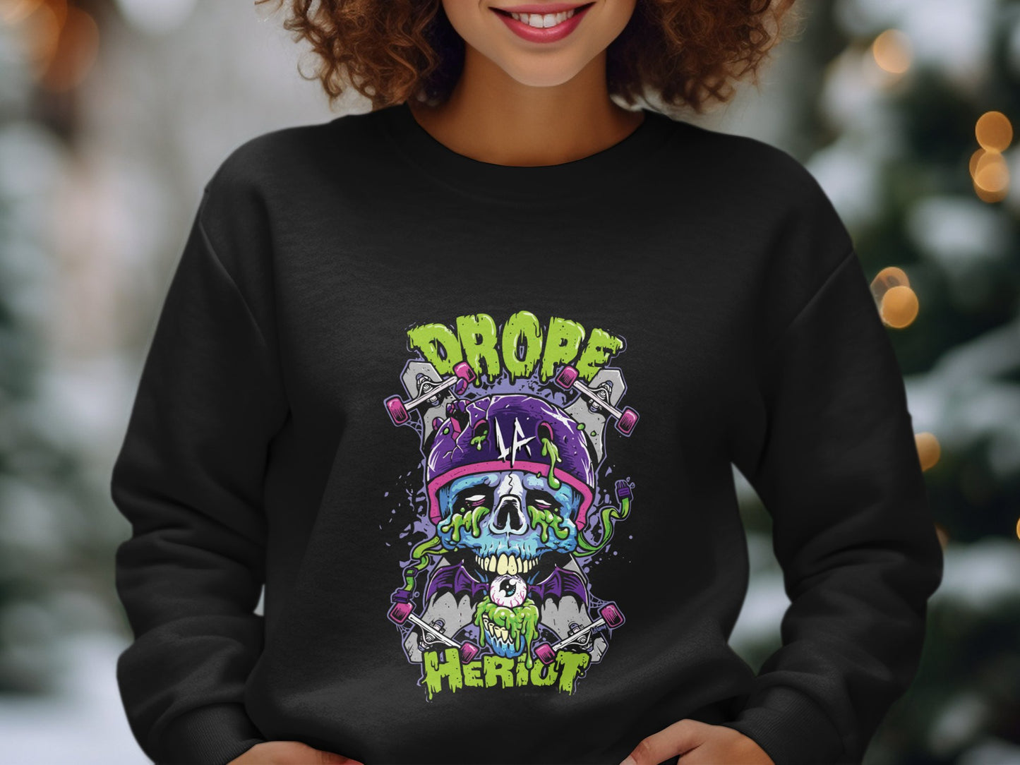 Drope Me Riot Skateboarding Graphic Sweatshirt product