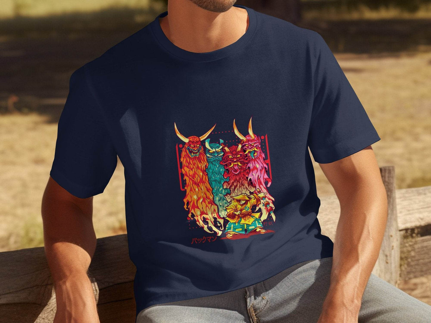 Samurai Versus Demons Graphic Novelty Unisex T-Shirt - Design & Vybe