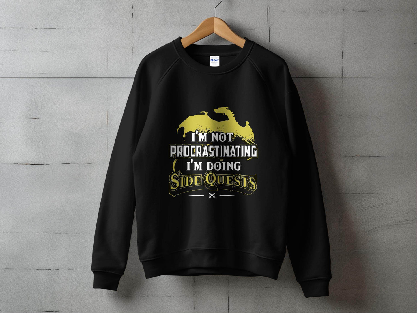 I Am Not Procrastinating I Am Doing Side Quests Sweater - Design & Vybe