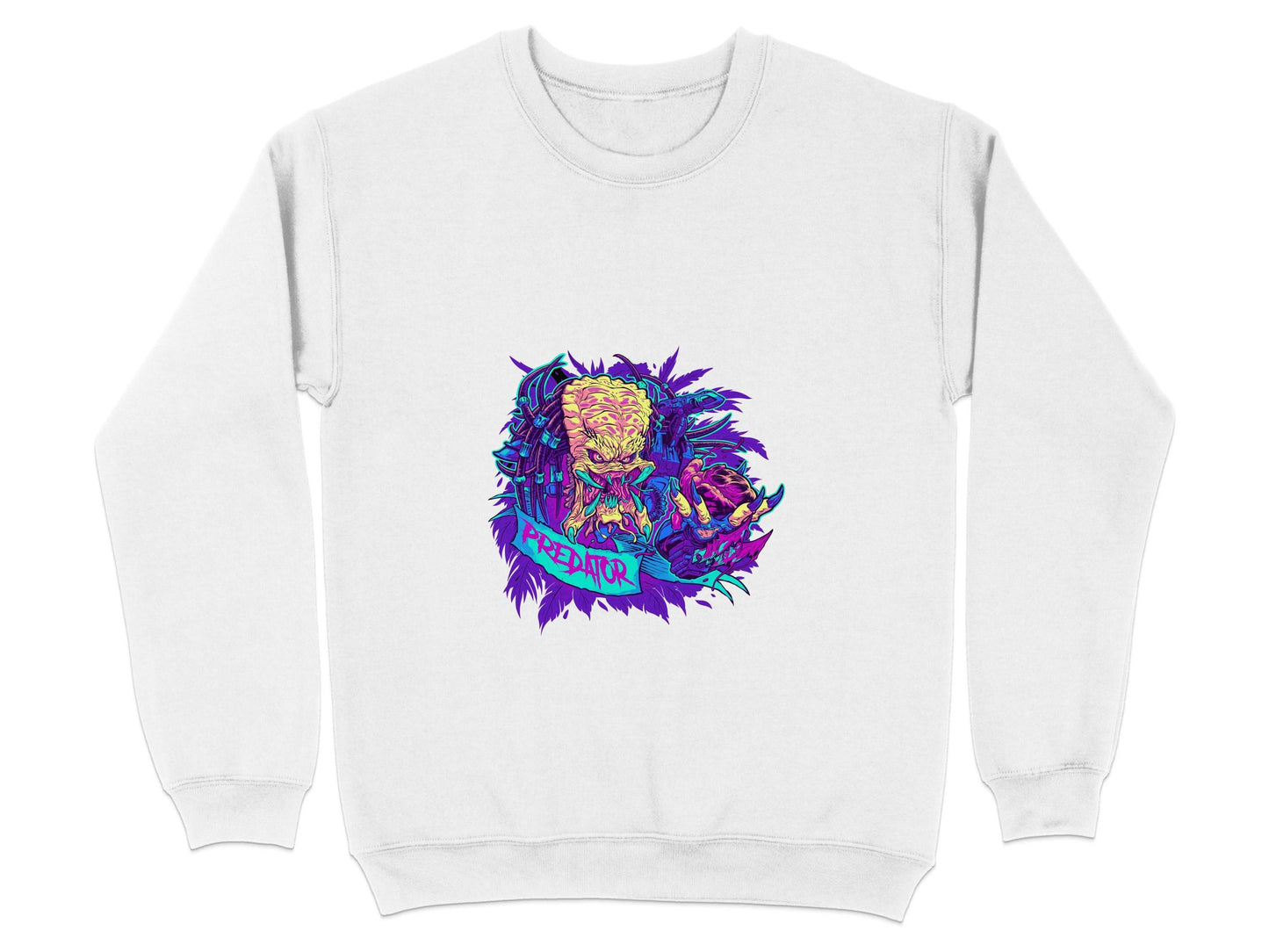 Predator Head With Leaves Awesome Graphic Design Sweater - Design & Vybe