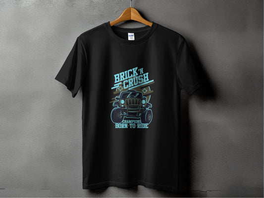Brick n Crush Champions Born to Ride Graphic T-Shirt - Design & Vybe