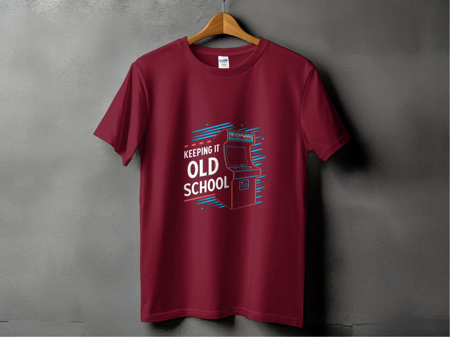 Keeping It Old School Vintage Arcade Game Machine T-Shirt - Design & Vybe