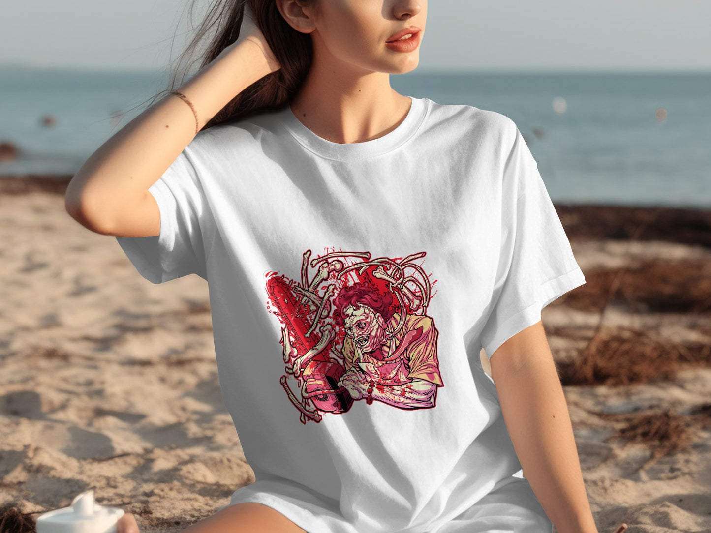 Samurai warrior artistic print t-shirt product type
