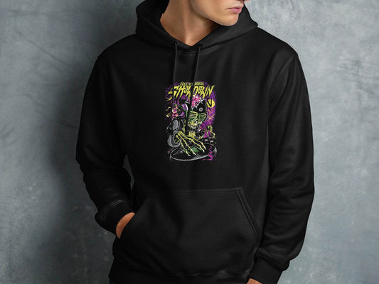 Helicopter Thunder Skull Design With Glasses Hoodie - Design & Vybe