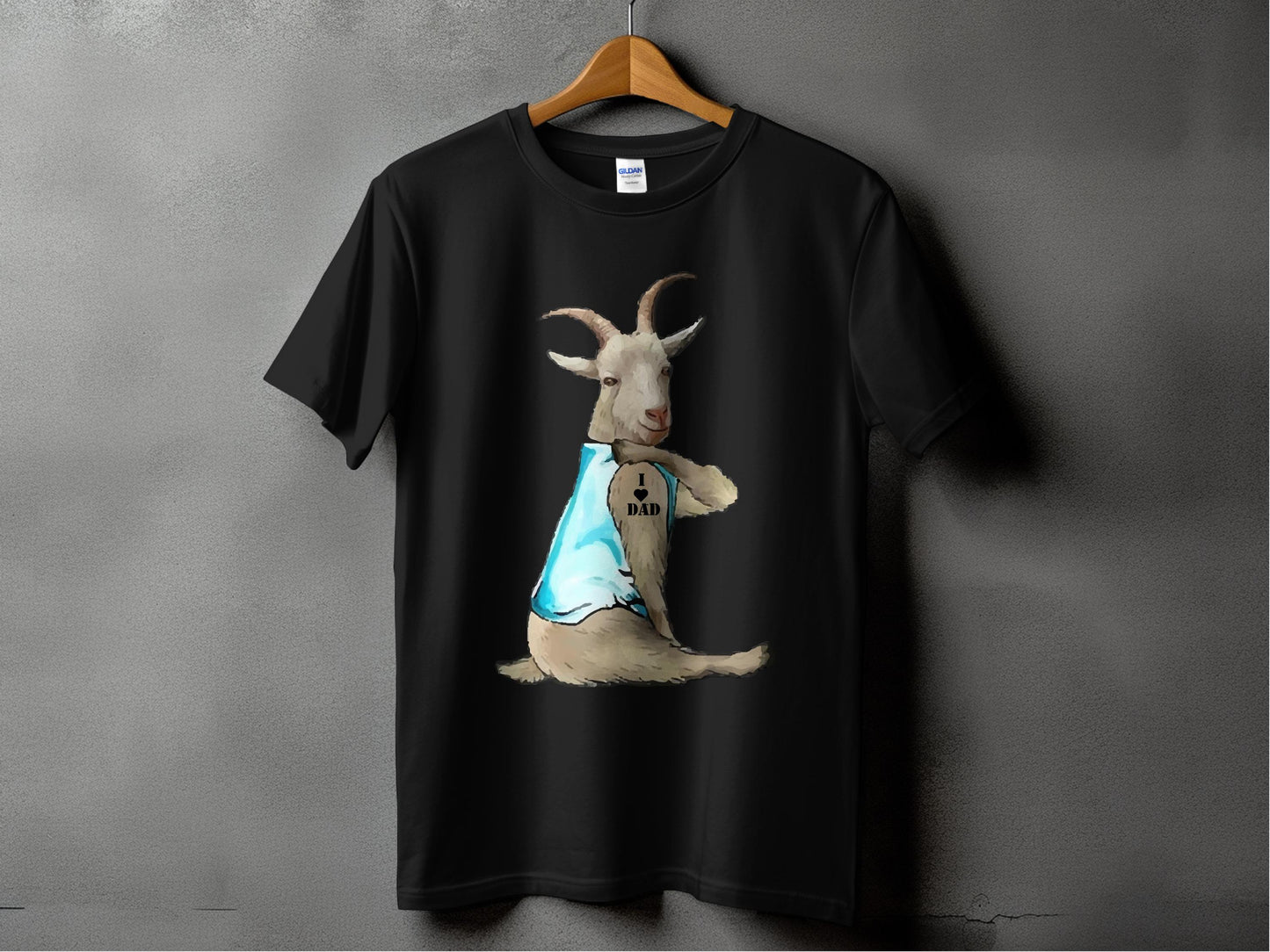 Funny Goat I Dad Superhero T-Shirt for casual wear product