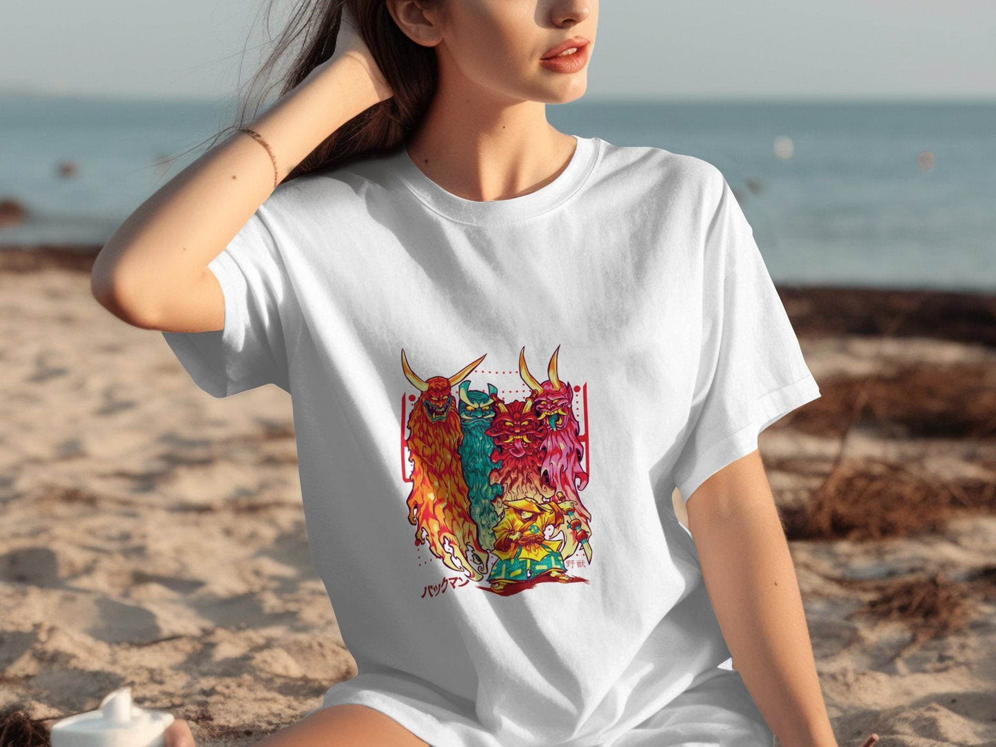 Samurai Versus Demons Graphic Novelty Unisex T-Shirt - Design & Vybe