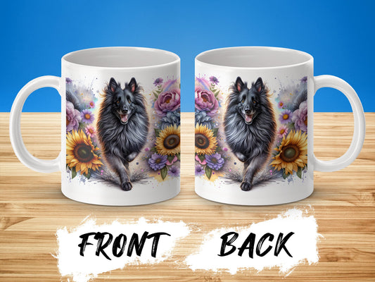 Floral Design Shetland Sheepdog Coffee Mug product type