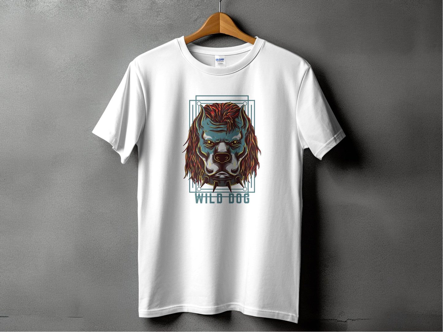 Ferocious Wild Dog Graphic Design T-Shirt - Design & Vybe