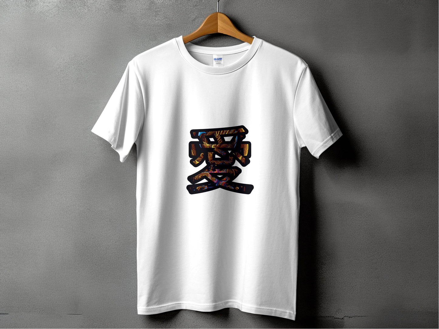 Kanji Love Symbol Artistic Design Print T-Shirt - Design & Vybe