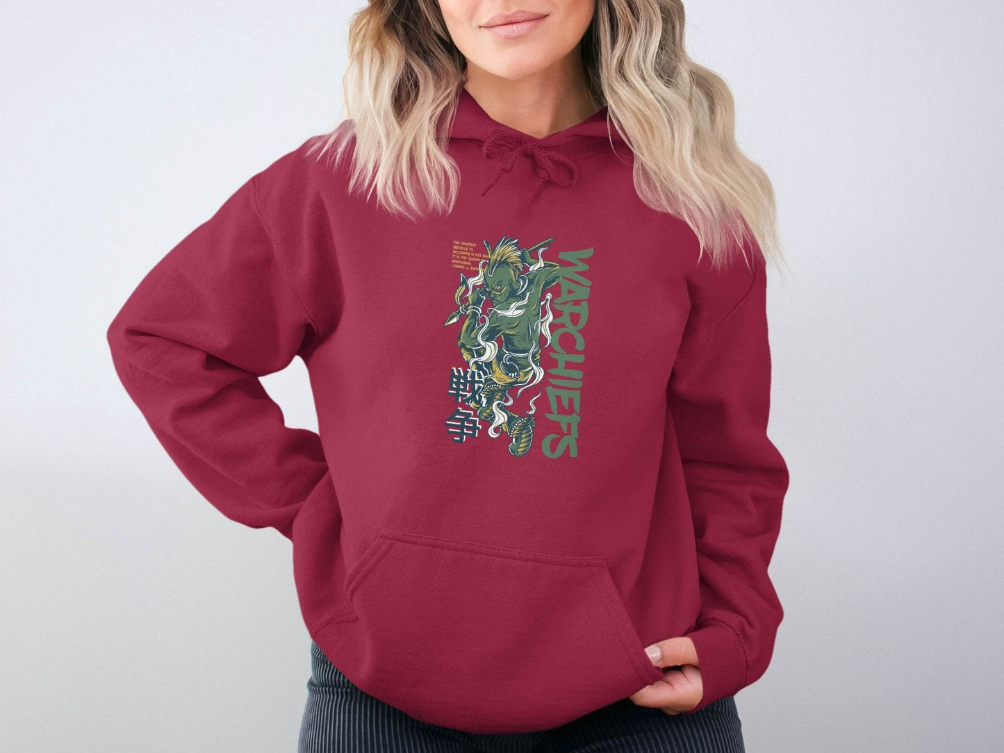 Warrior with Spear Graphic Urban Style Inspired Hoodie - Design & Vybe