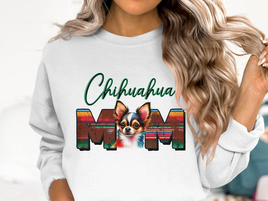 Chihuahua Mom Dog Colorful Letters Design Sweater - Design & Vybe