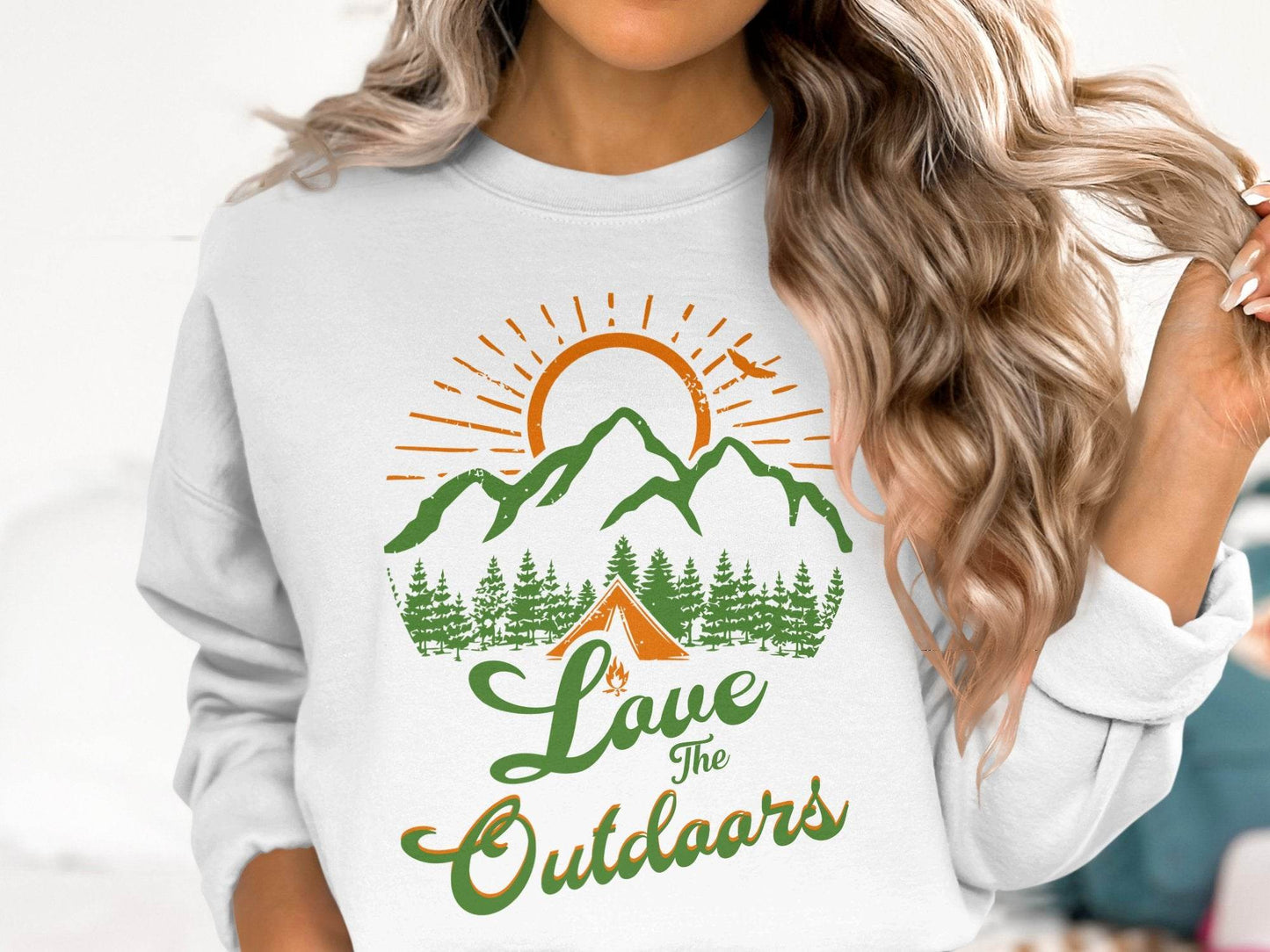 Love The Outdoors Graphic Adventure Sweater - Design & Vybe