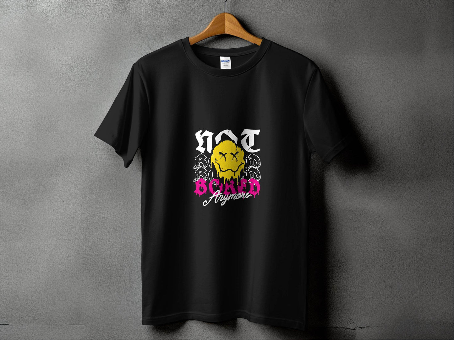 Melting Face Smiley Bored Expression Graphic T-Shirt - Design & Vybe