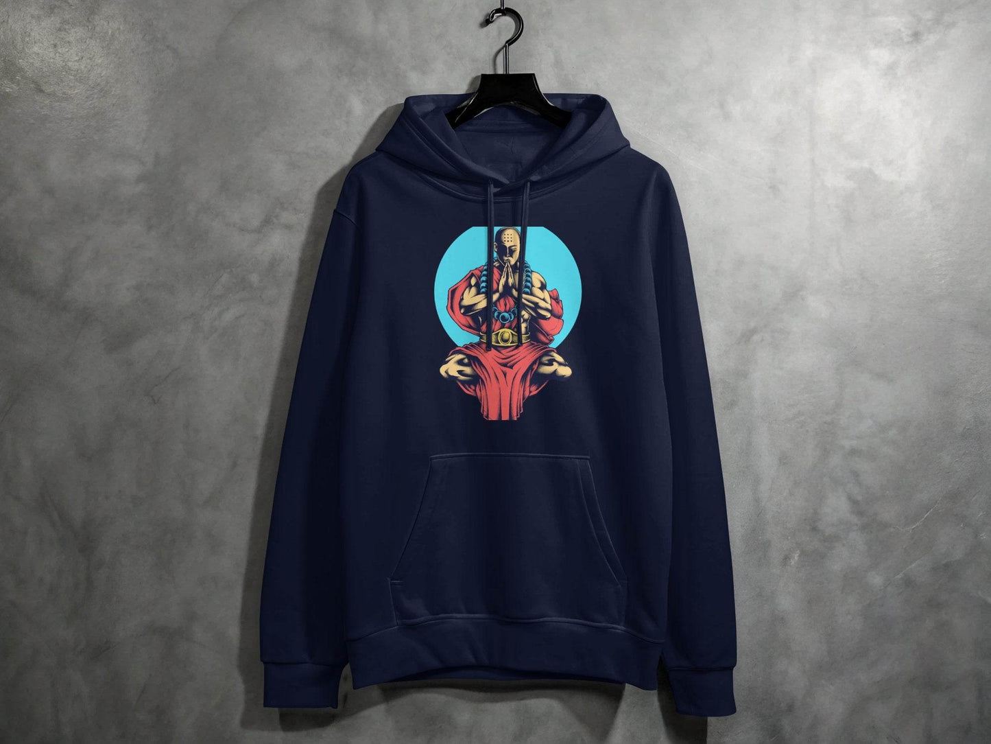 Inner Peace Meditating Monk Art Comfort Hoodie - Design & Vybe