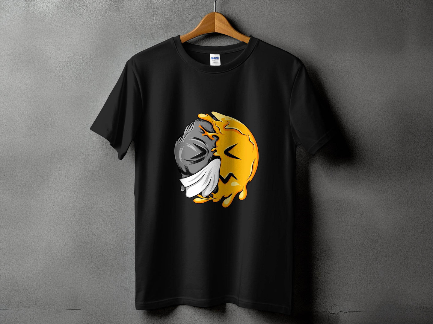 Abstract Art Smiley Design Graphic T-Shirt - Design & Vybe