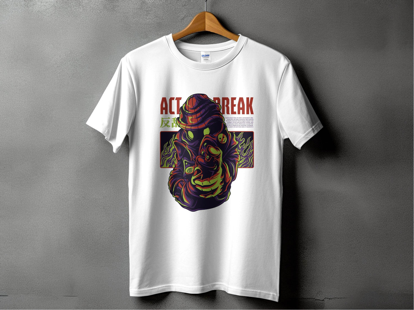 Act Break Graffiti Style Creative Design T-Shirt - Design & Vybe
