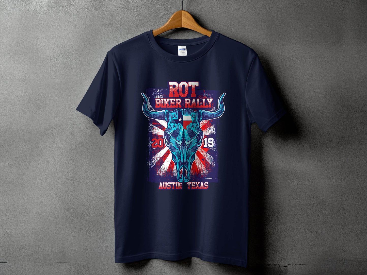 ROT Biker Rally Austin Texas 2019 T-Shirt - Design & Vybe