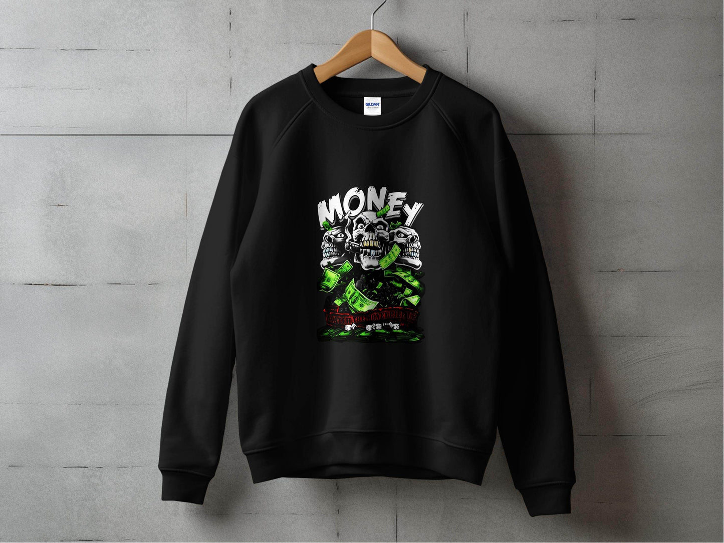 Watch The Money Pile Up Skull Casino Gambling Hoodie - Design & Vybe