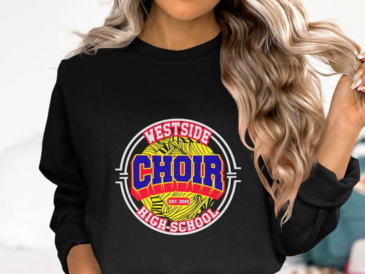 Westside High School Choir Retro Graphic Design Sweater - Design & Vybe