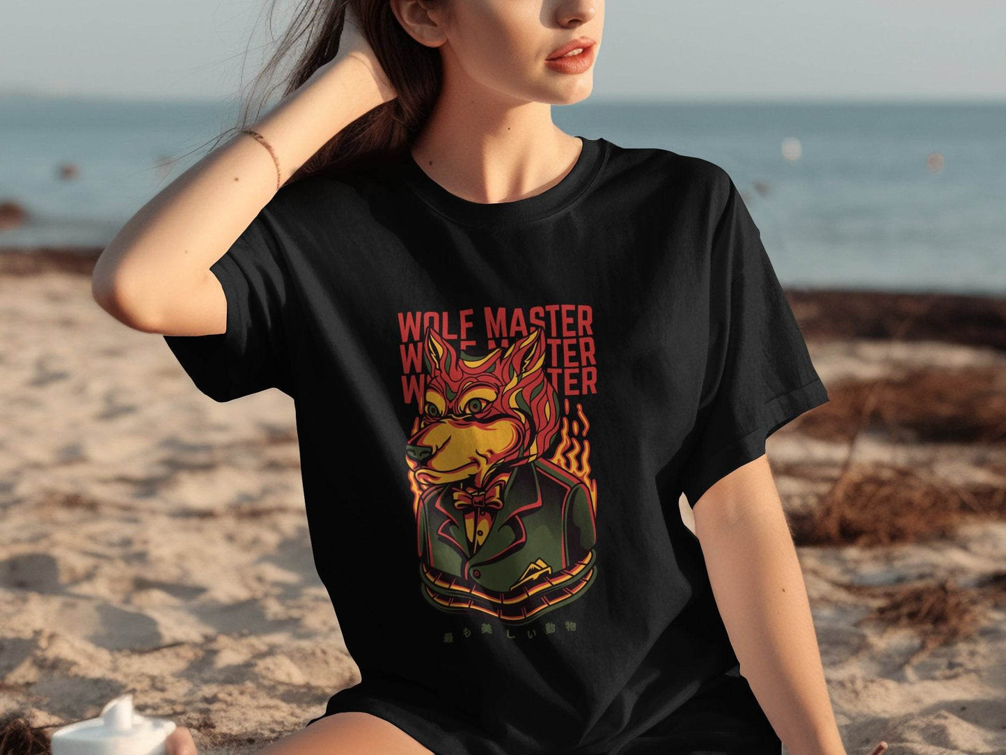 Wolf Master Illustration Artistic Apparel Design T-Shirt - Design & Vybe
