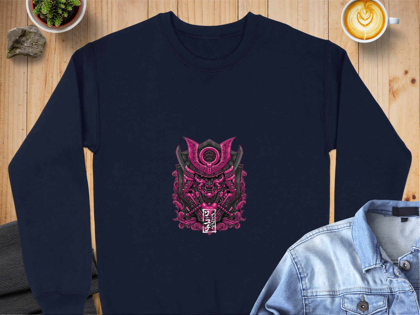 Cyberpunk Samurai Mask Japanese Art Sweater - Design & Vybe
