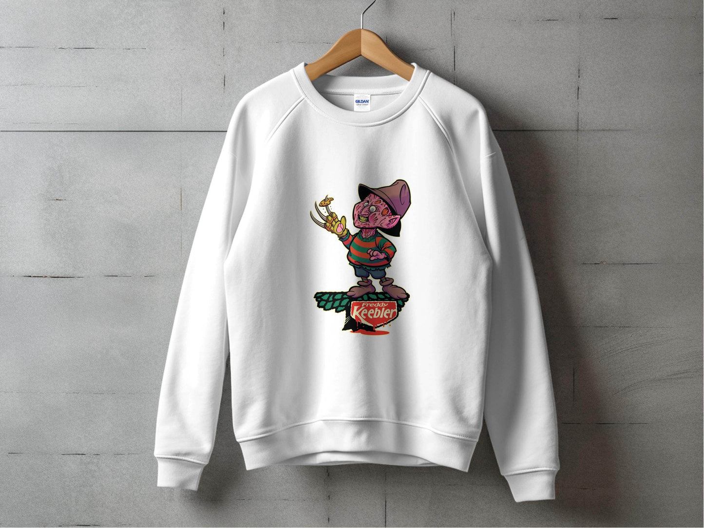 Freddy Keebler Halloween Horror Funny Parody Style Sweater - Design & Vybe